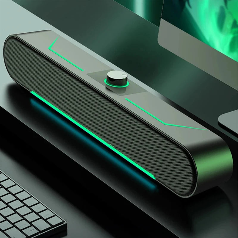 Computer Speaker Surround Soundbar Speaker Wired Loudspeaker Stereo Subwoofer Sound bar for Laptop PC Gamer