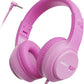 AWATRUE Kids Wired Headphones HK07 Stereo Sound Earphone with Mic Music Study Headset Limited Volume 74dB/85dB for Children
