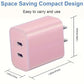 For iPhone16 Charger, 20W Dual Port USB C Charger With 6.6Ft Long USB C Charging Cable For IPhone 15 Pro Max/15 Pro/15/15 Plus