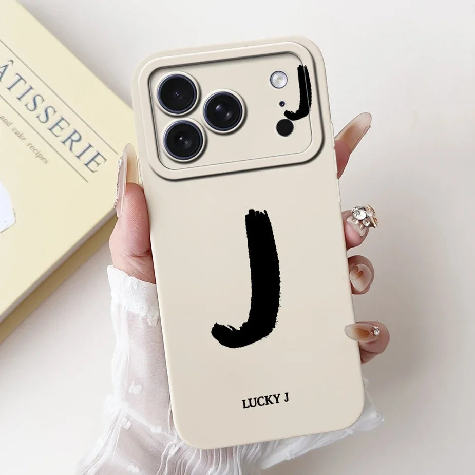 For Apple iPhone 17 Pro Max Case New Lucky Letters Cover Soft Silicone Phone Case For iPhone 17 Air iPhone17 Pro Back Cover Bags