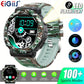 EIGIIS Smart Watch for Men with LED Flashlight 100+Sport Modes 3ATM Waterproof Fitness Tracker with Sleep Heart Rate Monitor