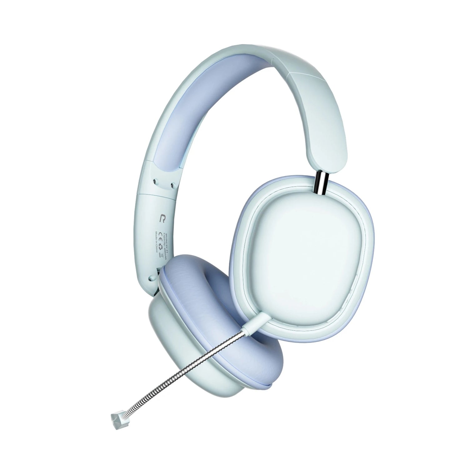 Over Ear Headphone Wireless Gaming Headset BT5.3 Over Ear Headphone with Mic 3.5mm Foldable Earphone Wireless PC Headset
