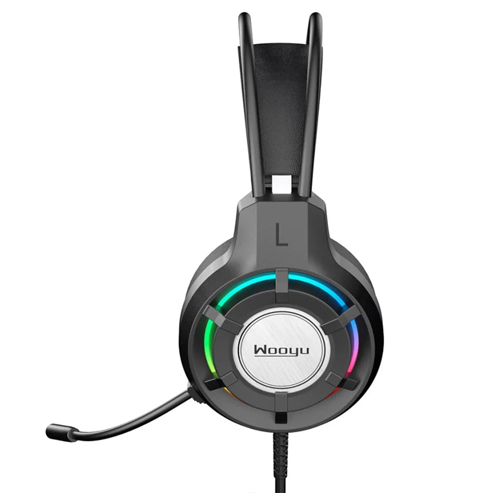 Wired Gaming Headset 7.1 Surround Over-Ear Headphone Noise Cancelling Deep Bass Stereo Headset with Mic for Computer PC
