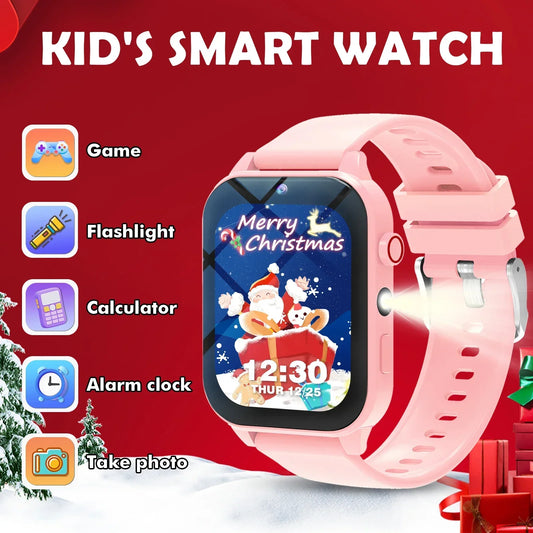 Kids Games Smart Watch 18 Games Camera Waterproof Flashlight Sleep Monitoring For Birthday Holiday Gift Boy Girl Children