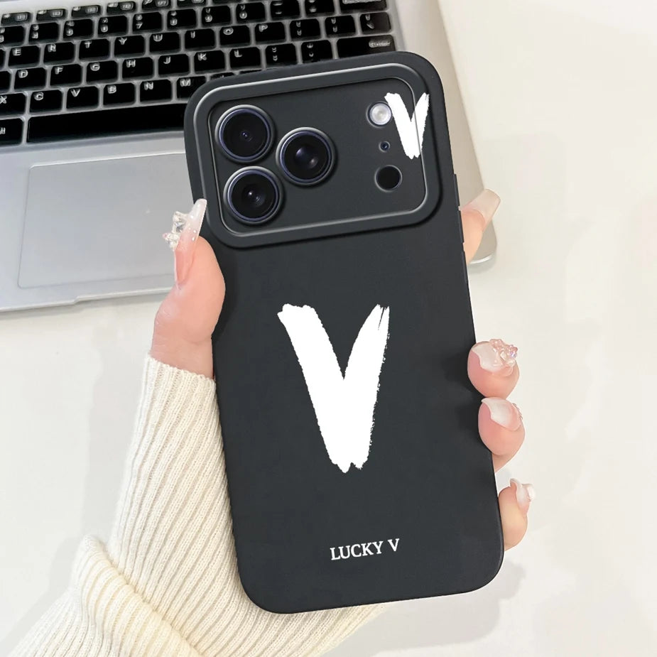 For Apple iPhone 17 Pro Max Case New Lucky Letters Cover Soft Silicone Phone Case For iPhone 17 Air iPhone17 Pro Back Cover Bags