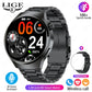 LIGE NFC Smart Watch Men HD Screen Temperature Monitoring Sports Watch Bluetooth Call IP68 Waterproof GPS Smartwatch For Huawei