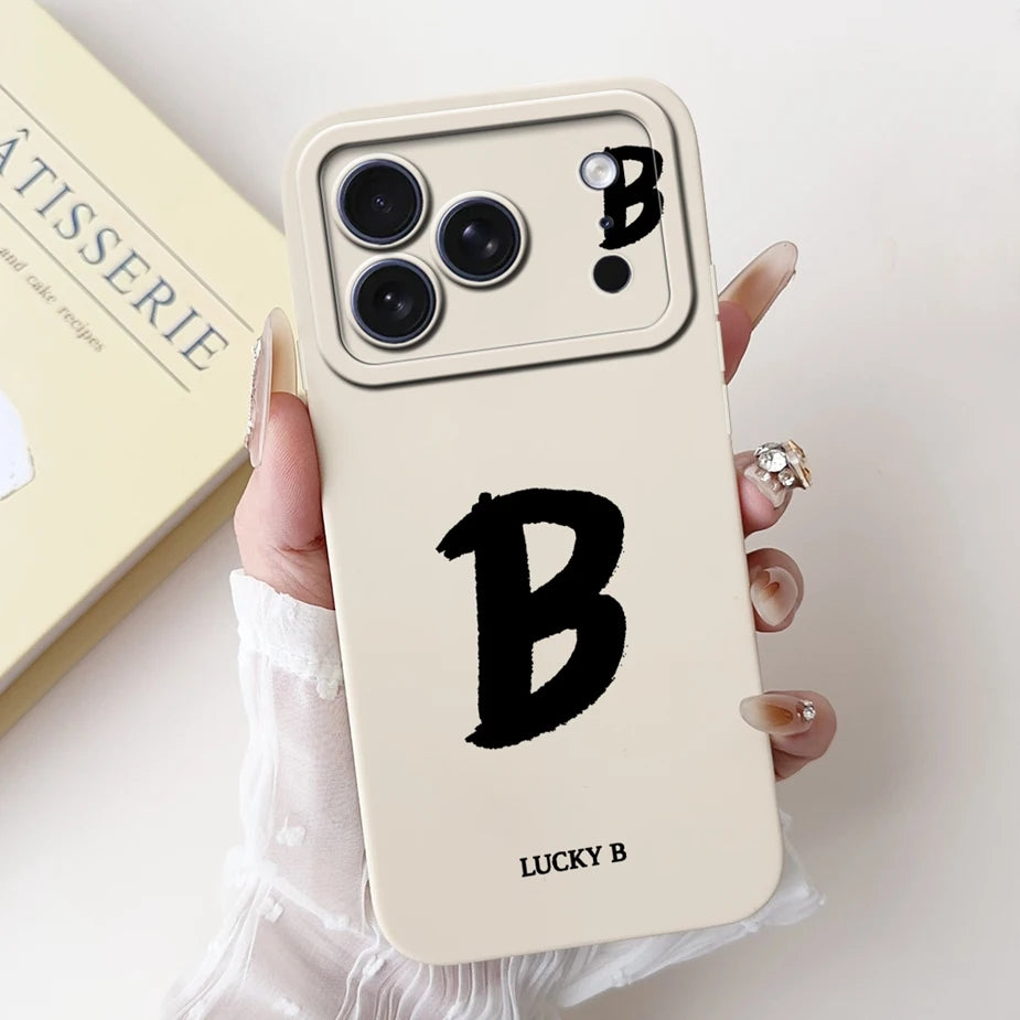 For Apple iPhone 17 Pro Max Case New Lucky Letters Cover Soft Silicone Phone Case For iPhone 17 Air iPhone17 Pro Back Cover Bags