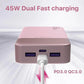 JUOVI 20000mah Power Bank 45W Fast Charging Battery Pack with LED Display for iPhone Android Laptop etc