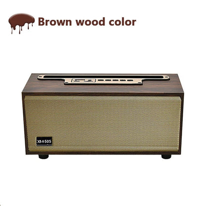 Multifunctional Wooden Bluetooth Speaker TWS Wireless Subwoofer Remote Sound System Portable Home Theater caixa de som FM Radio