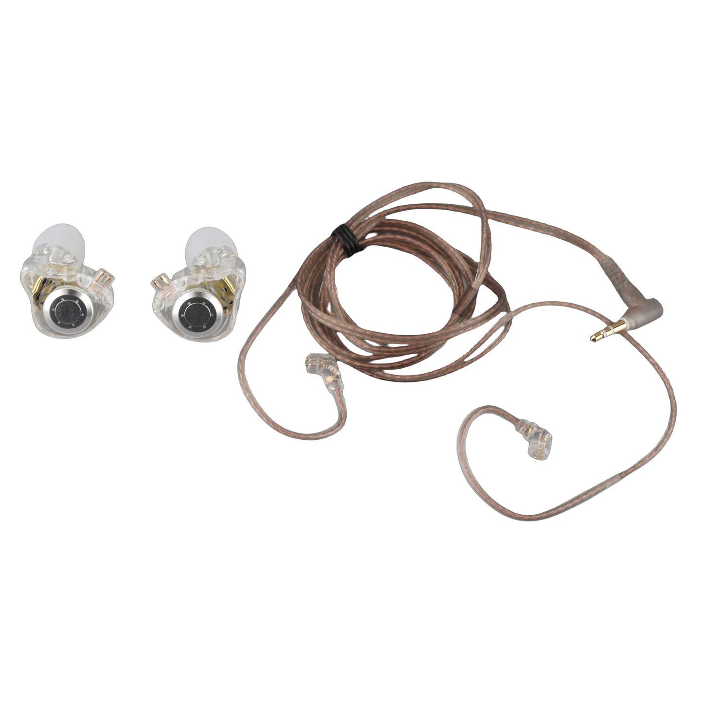 Comfortable In-Ear Stage Monitor Headphone Dual Magnetic Dynamic Unit Earphone Shock Bass Earbuds with 0.75mm Detachable Cable