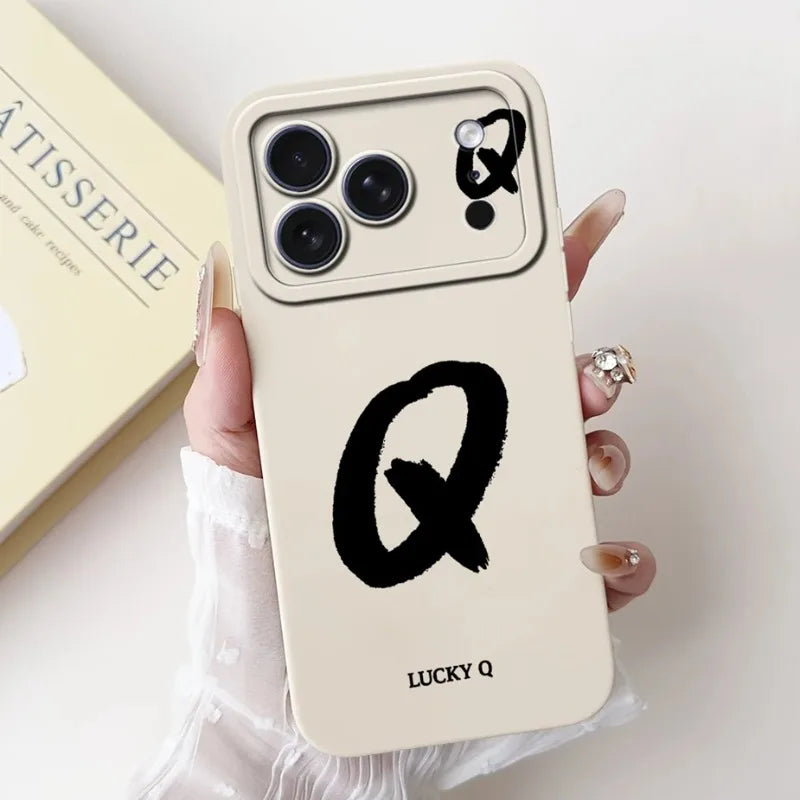 For Apple iPhone 17 Pro Max Case New Lucky Letters Cover Soft Silicone Phone Case For iPhone 17 Air iPhone17 Pro Back Cover Bags