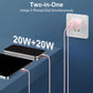 For iPhone16 Charger, 20W Dual Port USB C Charger With 6.6Ft Long USB C Charging Cable For IPhone 15 Pro Max/15 Pro/15/15 Plus