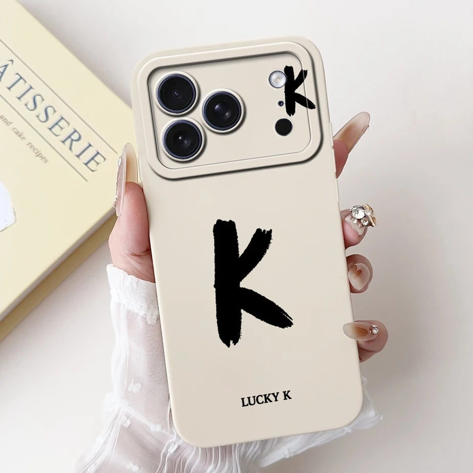 For Apple iPhone 17 Pro Max Case New Lucky Letters Cover Soft Silicone Phone Case For iPhone 17 Air iPhone17 Pro Back Cover Bags